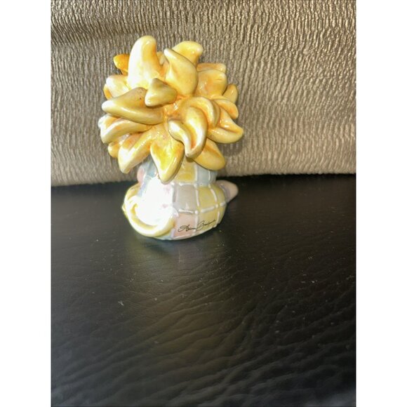 ATHENA BOULGARIDES KoKo Originals 2002 PASTEL Patchwork LION Figurine 3" Ceramic - Picture 5 of 6